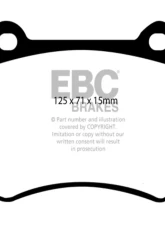 EBC Brakes RP-1 Racing Brake Pads Brembo Caliper Type Renault Clio Mk3 2.0 RS 06-13                                     - DP81539RP1 - Image 3