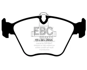 EBC Brakes RP-1 Racing Brake Pads ATE Caliper Type BMW 330 | Z4 3.0 2000-2009