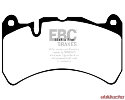 EBC Brakes RP-1 Racing Brake Pads Brembo Caliper Type Mercedes SLK55 AMG 5.4 04-11 - DP81591RP1