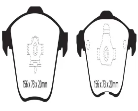 EBC Brakes RP-1 Racing Brake Pads ATE Caliper Type Volkswagen Golf R32 | GTI 2005-2013