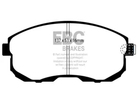 EBC Brakes RP-1 Racing Brake Pads Nissan 350Z 3.5 2003-2009