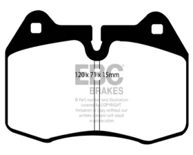 EBC Brakes RP-1 Racing Brake Pads Brembo Caliper Type Nissan 350Z 3.5 2003-2009