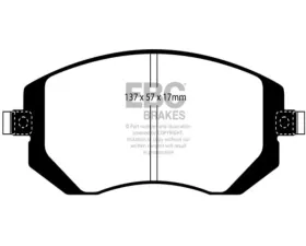 EBC Brakes RP-1 Racing Brake Pads Subaru impreza WRX 2.5 Turbo 2007-2012