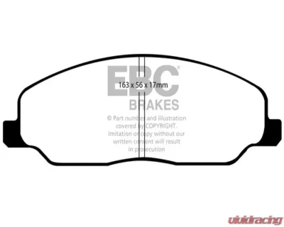 EBC Brakes RP-1 Racing Brake Pads Ford Mustang | Mustang GT 2005-2010 - DP81740RP1