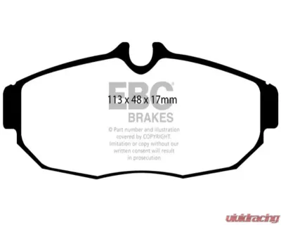 EBC Brakes RP-1 Racing Brake Pads Ford Mustang 2005-2012 - DP81741RP1