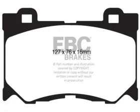 EBC Brakes RP-1 Racing Brake Pads Nissan 370Z 3.7 2009-2012