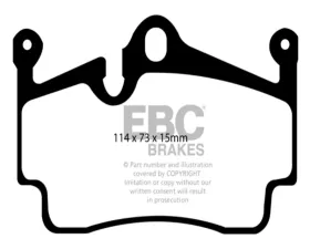 EBC Brakes RP-1 Racing Brake Pads Brembo Caliper Type Porsche Boxster 2.7 2.9 3.4 04-12