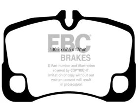 EBC Brakes RP-1 Racing Brake Pads Brembo Caliper Type Porsche 997 Carrera | GT3 2006-2013