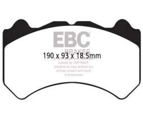 EBC Brakes RP-1 Racing Brake Pads Brembo Caliper Type Nissan GT-R 3.8 Twin Turbo 2008-2015