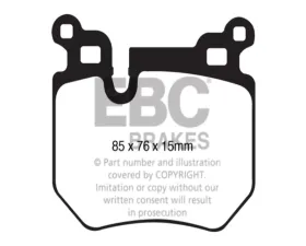 EBC Brakes RP-1 Racing Brake Pads Brembo BMW 135 3.0L Twin Turbo 2007-2013