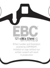 EBC Brakes RP-1 Racing Brake Pads Brembo Porsche 997 Carrera 2005-2012                                     - DP82029RP1 - Image 3
