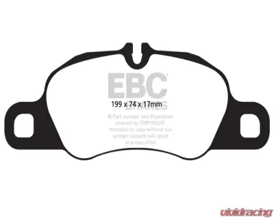 EBC Brakes RP-1 Racing Brake Pads Brembo Porsche Carrera 2008-2015 - DP82057RP1