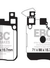 EBC Brakes RP-1 Racing Brake Pads Brembo BMW 2012-2021                                     - DP82133RP1 - Image 3