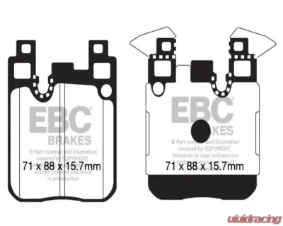 EBC Brakes RP-1 Racing Brake Pads Brembo BMW 2012-2021 - DP82133RP1