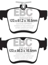 EBC Brakes RP-1 Racing Brake Pads ATE Volkswagen Golf GTi Mk7 2.0 Turbo 2013-2017                                     - DP82153RP1 - Image 3