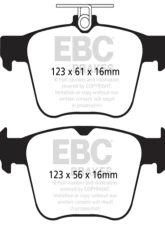 EBC Brakes RP-1 Racing Brake Pads Audi | Volkswagen 2.0 Turbo 2012-2017                                     - DP82173RP1 - Image 3