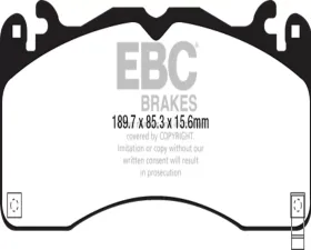 EBC Brakes RP-1 Racing Brake Pads Ford Mustang 2015+