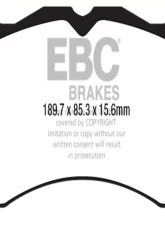 EBC Brakes RP-1 Racing Brake Pads Ford Mustang 2015+                                     - DP83040RP1 - Image 3
