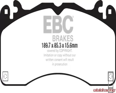 EBC Brakes RP-1 Racing Brake Pads Ford Mustang 2015+ - DP83040RP1