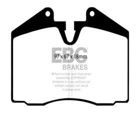 EBC Brakes RP-1 Racing Brake Pads Brembo Ferrari | Porsche 1977-2008
