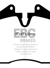 EBC Brakes RP-1 Racing Brake Pads Brembo Ferrari | Porsche 1977-2008                                     - DP8612RP1 - Image 3
