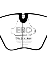EBC Brakes RP-1 Racing Brake Pads ATE BMW M3 | M5 | Z3 M | Z4 M 1999-2009                                     - DP8689RP1 - Image 3