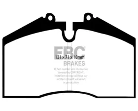 EBC Brakes RP-1 Racing Brake Pads Brembo Porsche 964 | 993 | 928 | 944 | 959 1985-1997