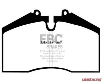 EBC Brakes RP-1 Racing Brake Pads Brembo Porsche 964 | 993 | 928 | 944 | 959 1985-1997 - DP8767RP1