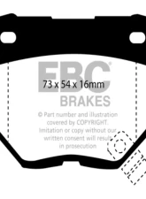 EBC Brakes RP-1 Racing Brake Pads Nissan | Subaru 1989-2008                                     - DP8826RP1 - Image 3