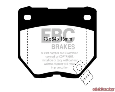EBC Brakes RP-1 Racing Brake Pads Nissan | Subaru 1989-2008 - DP8826RP1