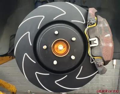 EBC Brakes BSD rotors with a V pattern, improves heat dispersion and helps pads run cooler - BSD7307
