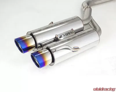 APEXi N1 Evolution-X Muffler Rear Section Only with Titanium Tip Lexus RC-F 5.0L V8 15-16 - 164-KT01