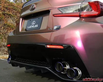 APEXi N1 Evolution-X Muffler Rear Section Only with Titanium Tip Lexus RC-F 5.0L V8 15-16 - 164-KT01