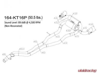 APEXi N1-X Evolution Extreme Muffler Non-Resonated Toyota GR Supra A90 2020-2024 - 164-KT16P