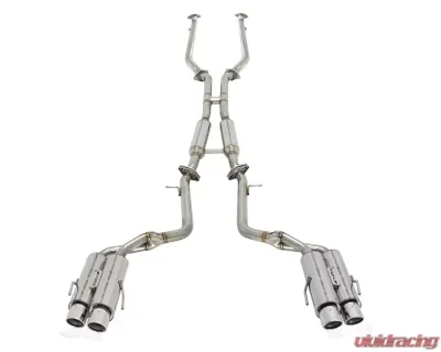 APEXi N1-X EVO Extreme Resonated Stainless Steel Catback Exhaust w/Polished Tips Lexus RC-F 5.0L V8 15-16 - 164KT201-SS