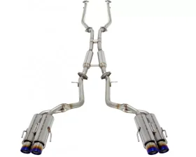 APEXi N1-X EVO Extreme Resonated Stainless Steel Catback Exhaust with Titanium Tips Lexus RC-F 5.0L V8 15-16