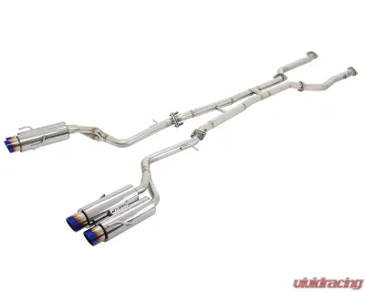 APEXi N1-X EVO Extreme Non-Resonated Stainless Steel Catback Exhaust w/Titanium Tips Lexus RC-F 5.0L V8 15-16 - 164KT201P