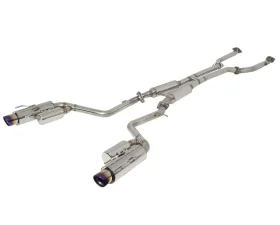 APEXi N1-X EVO Extreme Resonated Stainless Steel Catback Exhaust w/Titanium Tips Lexus IS 350 RWD 3.5L