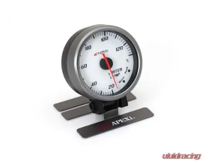 APEXi White Display / Silver Ring EL II System Water Temperature Gauge - 403-A059