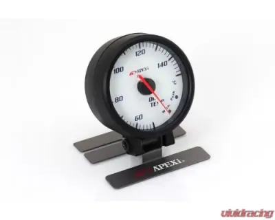 APEXi White Display / Black Ring EL II System Oil Temperature Gauge - 403-A957