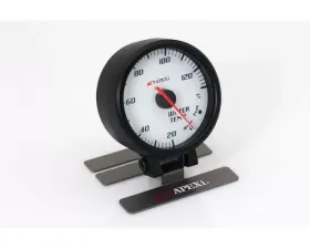 APEXi White Display / Black Ring EL II System Water Temperature Gauge