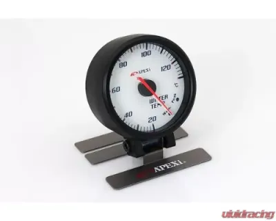 APEXi White Display / Black Ring EL II System Water Temperature Gauge - 403-A959