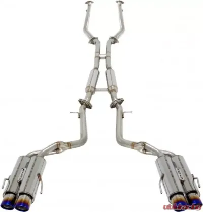APEXi N1 Evolution-X Non-Resonated Muffler Quad Titanium Tip Lexus GS-F URL10 2016 - 164KT212P