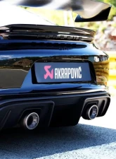 Akrapovic Titanium Tail Pipe Set Porsche 718 Cayman GTS 4.0 | Boxster GTS 4.0 2020-2024                                     - TP-T/S/27 - Image 2