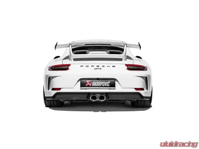 Akrapovic Titanium Slip-On Race Line with Tips & Carbon Fiber Diffuser Porsche 991.2 GT3 2018+ - S-PO/TI/8-TP-DI