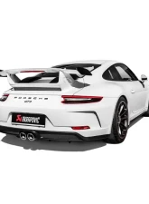 Akrapovic Titanium Slip-On Race Line with Tips & Carbon Fiber Diffuser Porsche 991.2 GT3 2018+                                     - S-PO/TI/8-TP-DI - Image 3