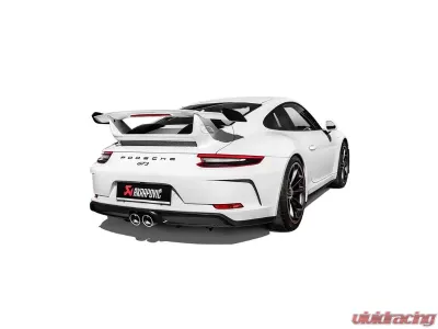 Akrapovic Titanium Slip-On Race Line with Tips & Carbon Fiber Diffuser Porsche 991.2 GT3 2018+ - S-PO/TI/8-TP-DI