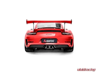 Akrapovic Titanium Slip-On Line with Tips & Carbon Fiber Diffuser Porsche 991.2 GT3 RS 991.2 2018+ - S-PO/TI/10H-TP-DI