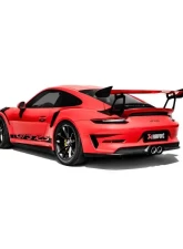 Akrapovic Titanium Slip-On Line with Tips & Carbon Fiber Diffuser Porsche 991.2 GT3 RS 991.2 2018+                                     - S-PO/TI/10H-TP-DI - Image 3
