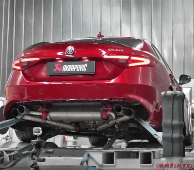 Akrapovic Evolution Line Titanium Exhaust System Alfa Romeo Giulia Quadrifoglio 2018-2022 - S-AR/TI/1H